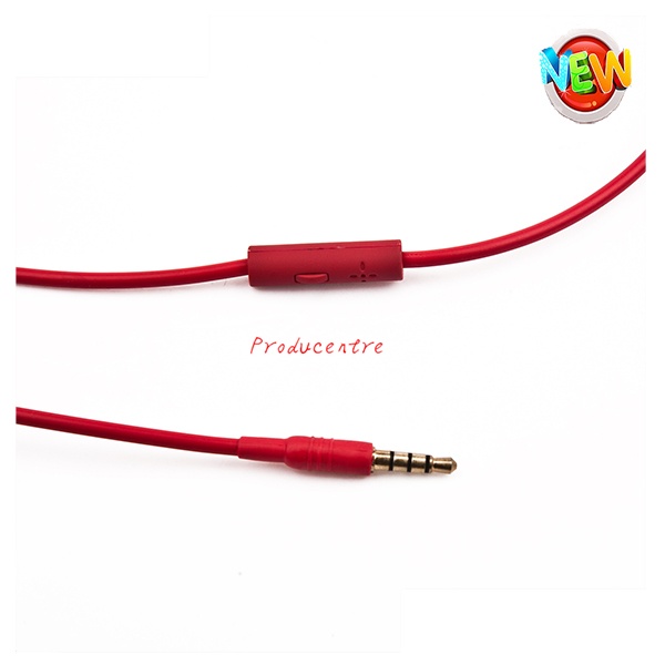 OEM learning headphone with sound reduction for language learner in red color in portable foldable design