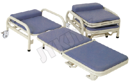 Équipement médical en acier revêtu de revêtement électrique Chaises de sommeil Chaise de soignant Meubles d'hôpital