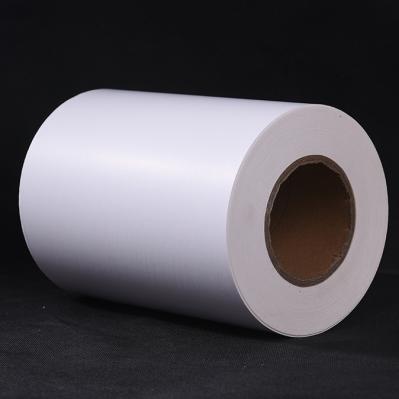 Transferência térmica Labelstock esparadrapo HM2533H do velino com o forro amarelo do papel glassine da colagem do hotmelt