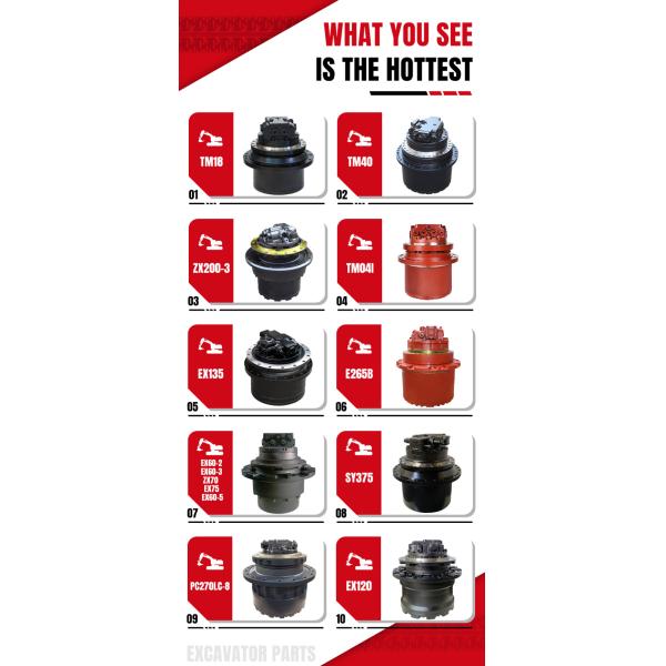 Pièces pour excavatrice ZX330-1 John Deere 270CLC Moteur de voyage Assy Pour Hitachi