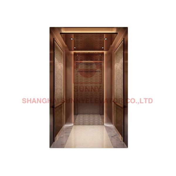 500 кг Титановое зеркало гравирование Нержавеющая сталь Пассажирская вилла Лифт с хорошим качеством