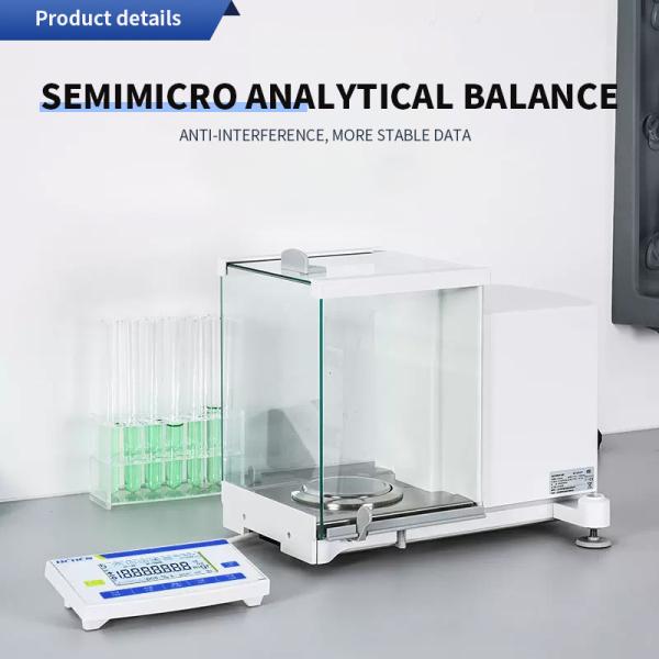 24W Laboratory Electronic Analytical Weighing Balance for Jewelry Minerals 0.01mg LCD