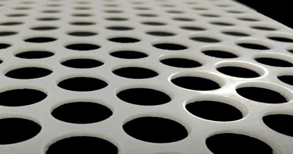 White PVC Perforated Mesh Panel 0.3-10mm for Food Industry