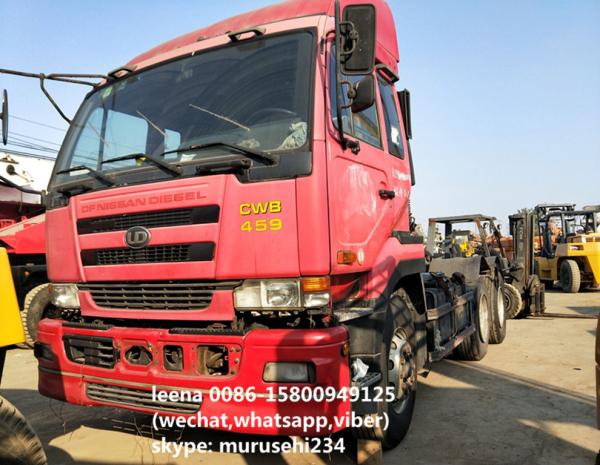 Japanese Diesel Nissan Used Tractor Head Cwb 459 350hp Low Mileage With PTO