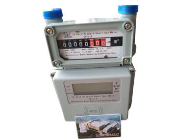 Utilisation domestique payée d'avance par carte sans contact de compteur à gaz de rf avec le contrôle de valve