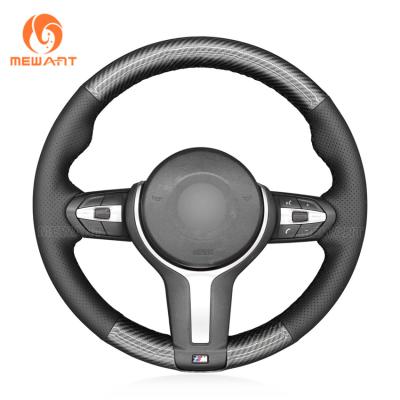 MEWANT Suede Leather Steering Wheel Cover for BMW 2 3 4 5 6 X Series F22 F23 F30 F07 F12