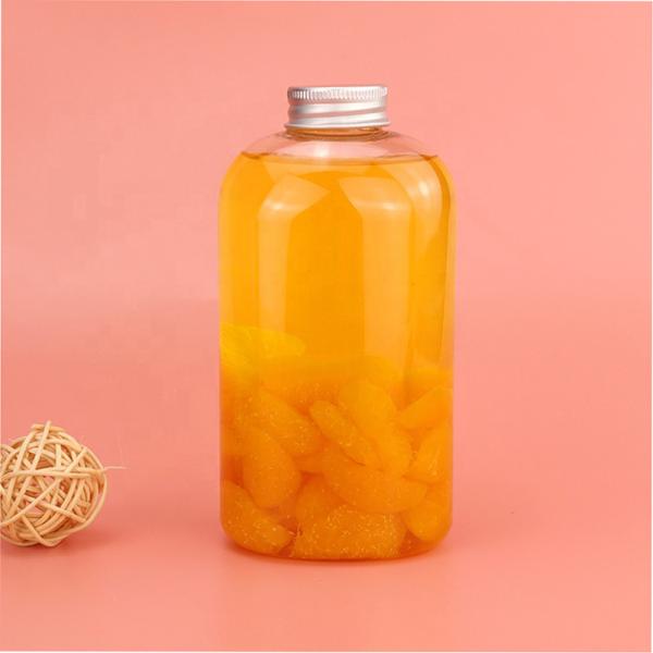 Screen Printing Plastic Beverage Bottles ODM Natural Unique PET Round Bottle