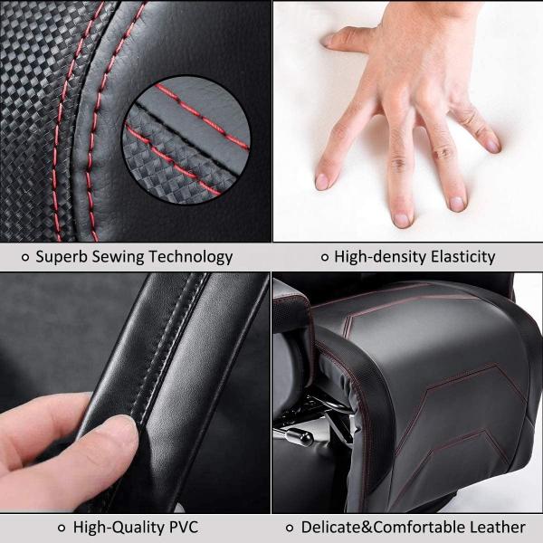 Traditional Design Luxury Gaming Chair with Cup Holder Bluetooth Speakers and Footrest