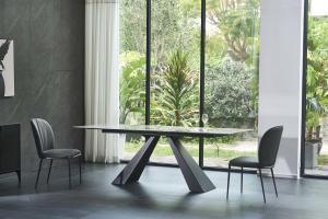 Marble Luxurious 4 6 Seater Extending Dining Table 1100mm Width