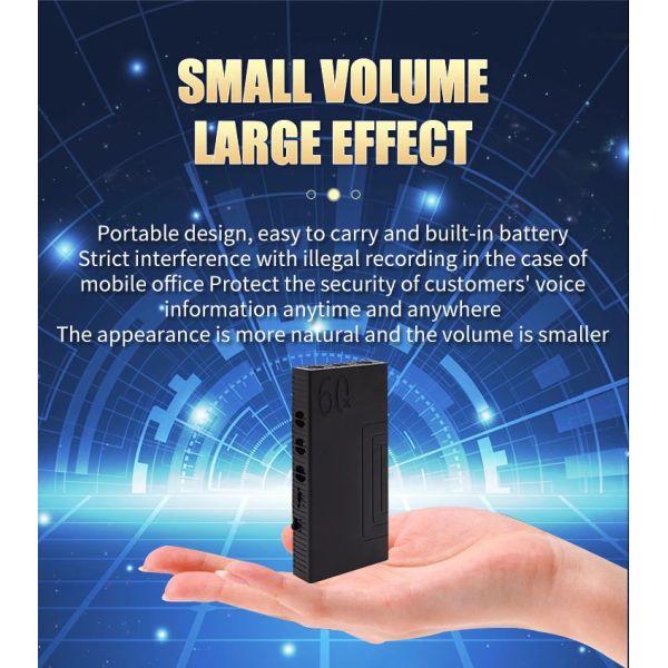 6000mAh ABS Anti Recording Blocker With Private Mold Anti Eavesdropping Device