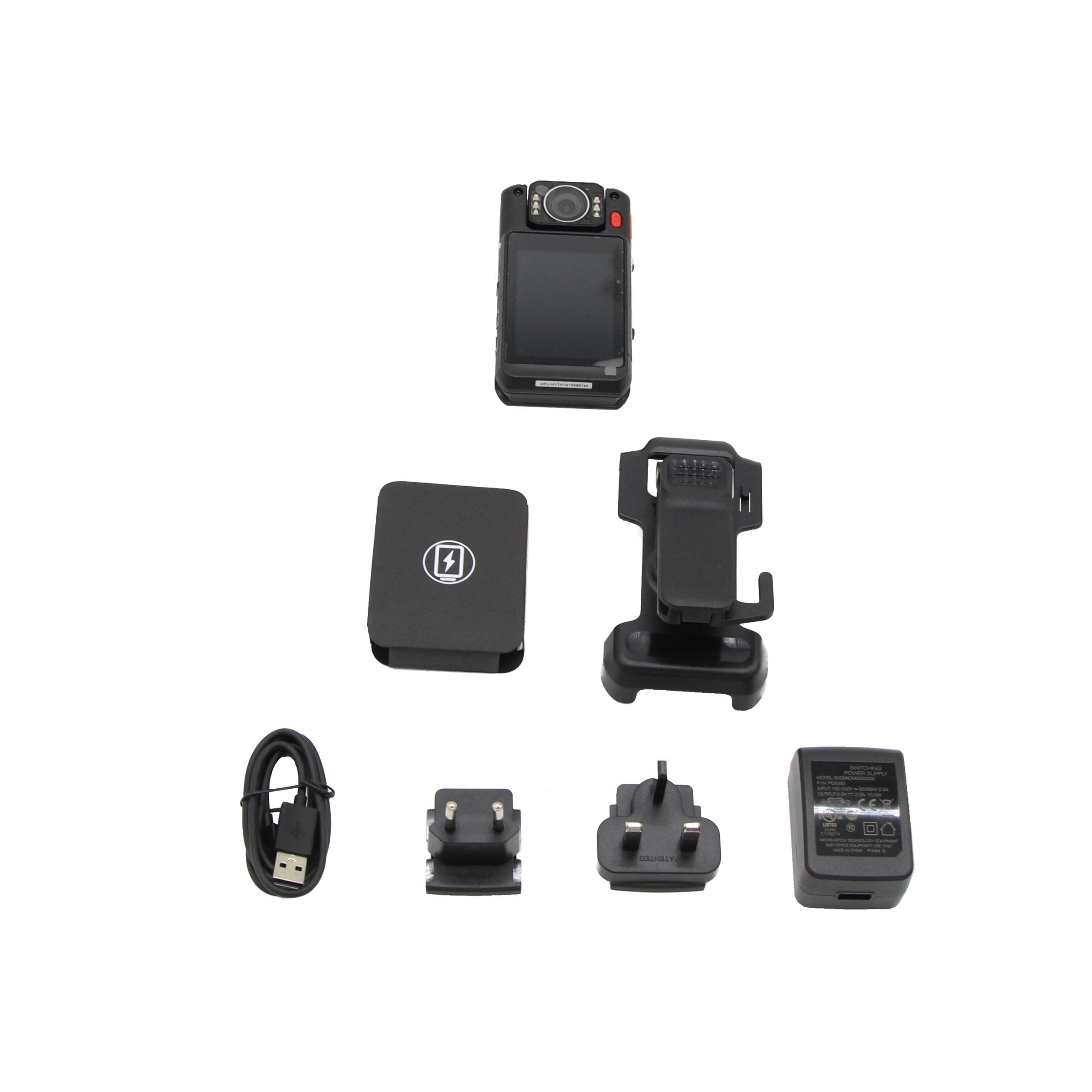 216° Rotatable Camera Body Worn Camera with AES256 Encryption and Push-to-Talk over Cellular Remote Video Speaker Microphone