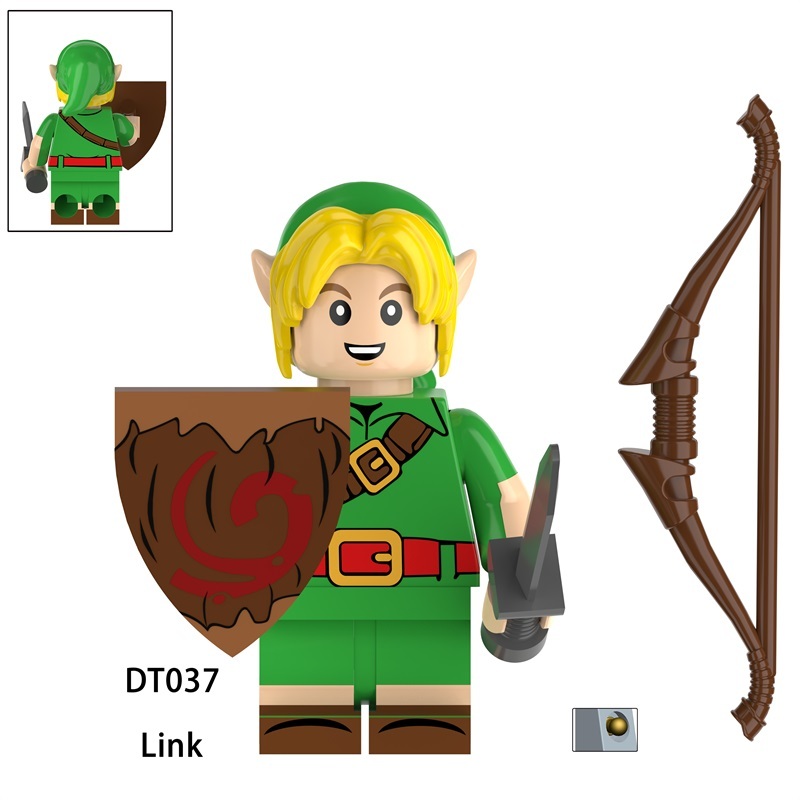 Zelda Link Warrior Archer Shield Anime Building Blocks Princess Mini Action Figures