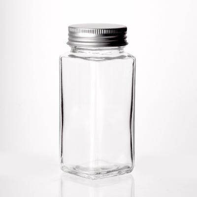 Logotipo personalizável Vários estilos 40Z 8OZ frascos de vidro de especiarias com tampas de shaker tampa para especiarias