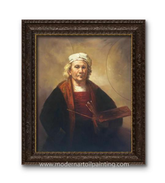Lona de pintura da reprodução do óleo do autorretrato dos povos para a sala de visitas