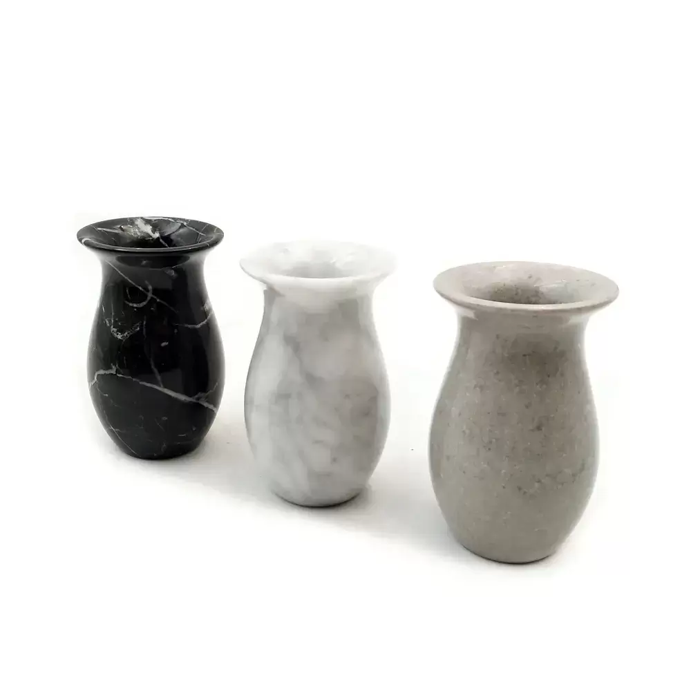 Modern Customized Shape Decorative Marble Vase Stone Vases For Flowers