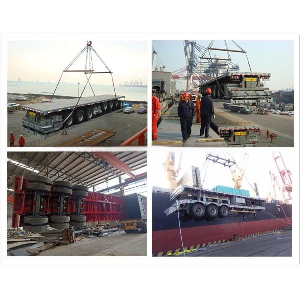 CIMC brand new 4 axles 100t capacity 40FT SPRING SUSPENSION FLATBED SEMI TRAILER for sale