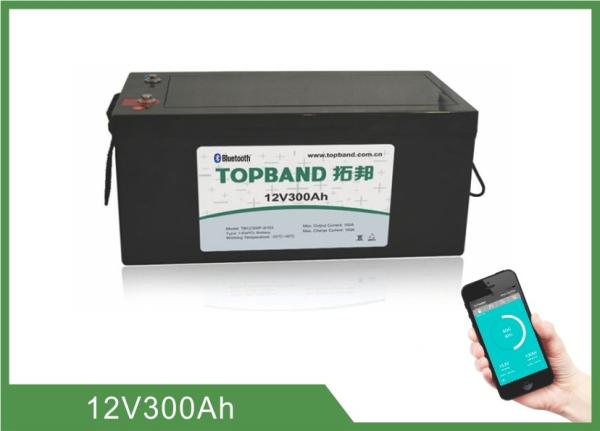 Bateria de armazenamento home 12V300Ah da energia, 150 ~ 200A descarga, 4pcs em série para 48V