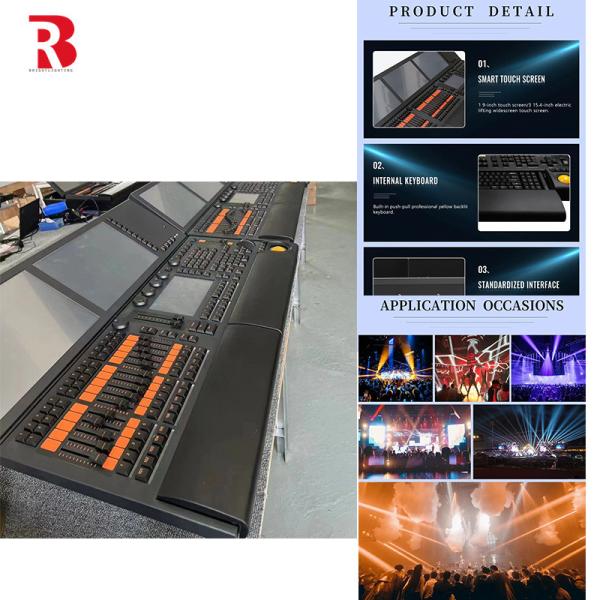 2 Screen Lighting MA Stage DMX Controller System Wide Range Channels Automatic