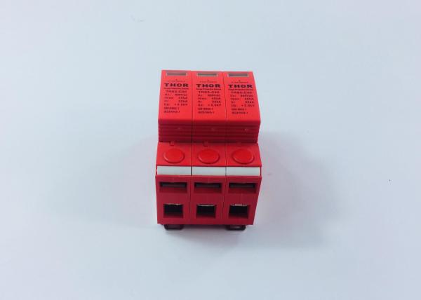 High Standard Solar Surge Protection Device UC 1000V 20KA - 40KA Flame Retardant Materials