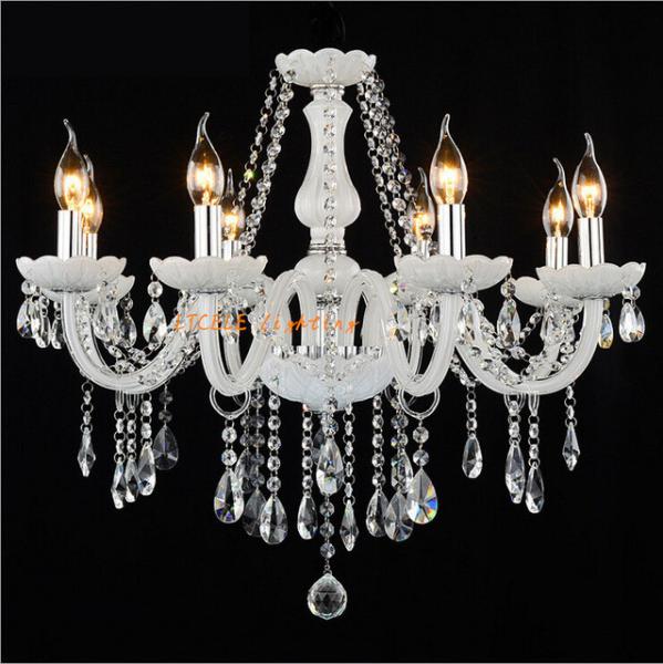 White Kitchen crystal chandelier dining room light fixtures (WH-CY-22)