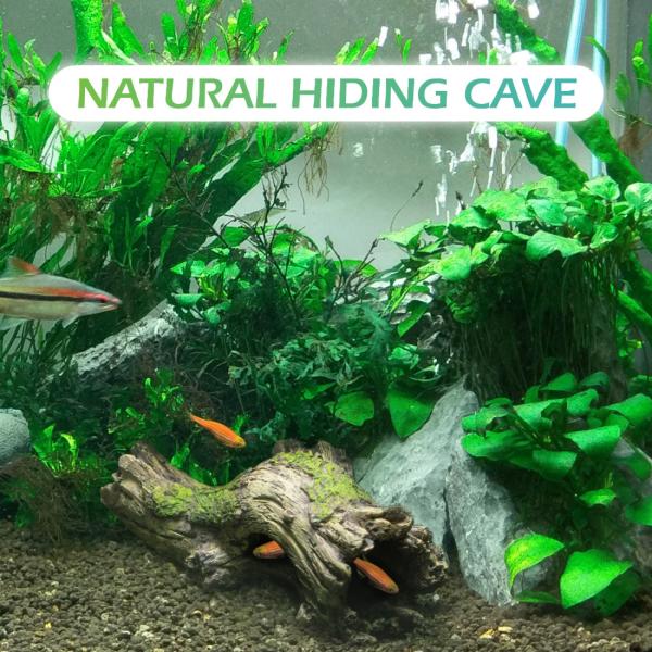 Poly Resin Wood Aquarium Decoration Items