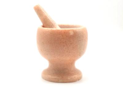 Polished Stone Mortar And Pestle Set Custom Hand Made Spices Grinder Natural Marble