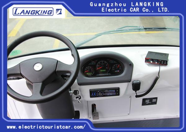 Carro bonde 72V/5KW da canela da vila de 11 Seaters com luz grande nas partes superiores Y113B