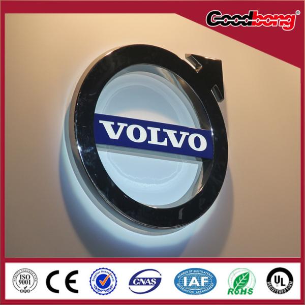 Wooden Mold Round vacuum forming Acrylic Backlit Auto Signage