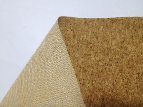 ECO-Friendly Nature cork fabric material/leather for notebook cover,l,waterproof and dust resi