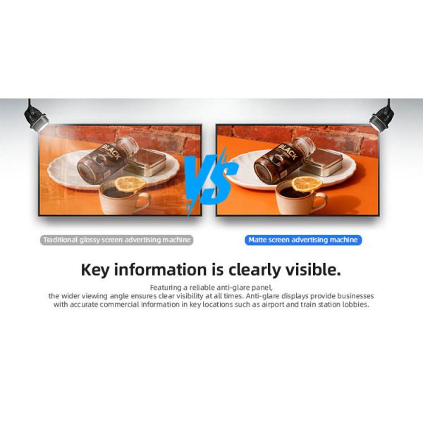 Large Size Digital Menu Boards 75 Inch LCD Advertising Display for Food Chain