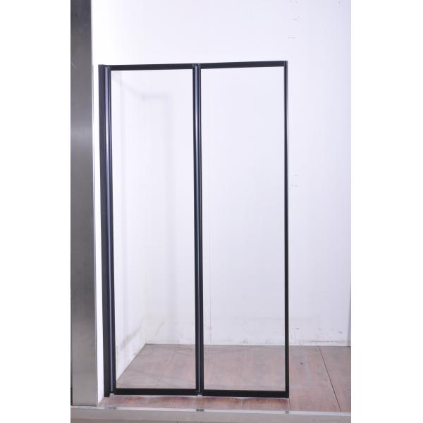 black Sliding 6mm Tempered Glass Shower Door 1200X1950mm