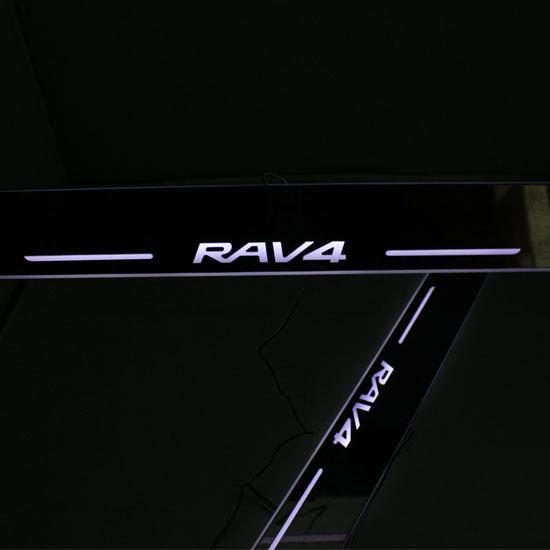 For TOYOTA LED moving door scuff light led door sills plate light for TOYOTA RAV4