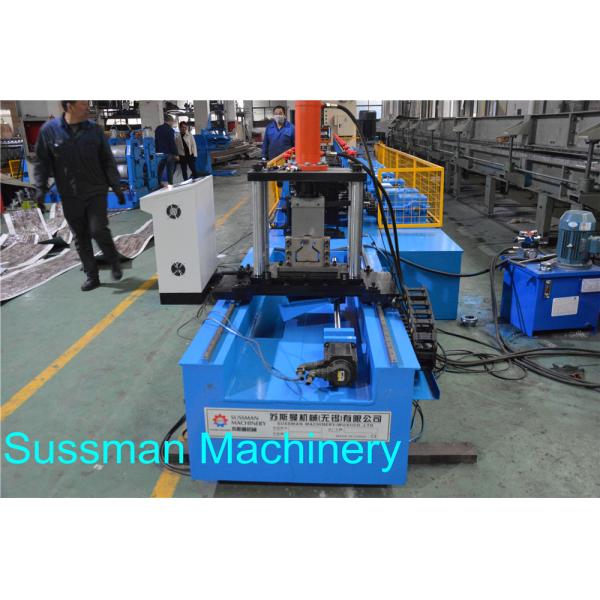 Automatic PLC Control Storage Rack Roll Forming Machine With Hydraulic Decoiler