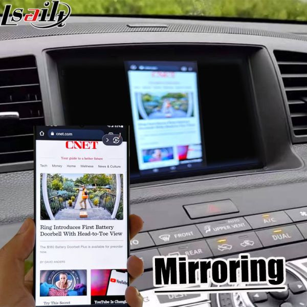 Lsailt 8 Inches CarPlay Screen for Nissan Fuga (Y50)Infiniti 350GT 2005-2008 Android Auto, Mirroring, HD Touch DisPlay