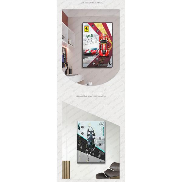 Creative Three-Dimensional Wall Murals Luxury Sports Car Background Hanging Painting