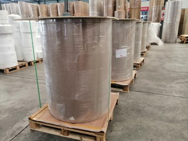 semi glossy paper adhesive thermal transfer adhesive paper thermal transfer paper adhesive labelstock jumbo roll HM1133