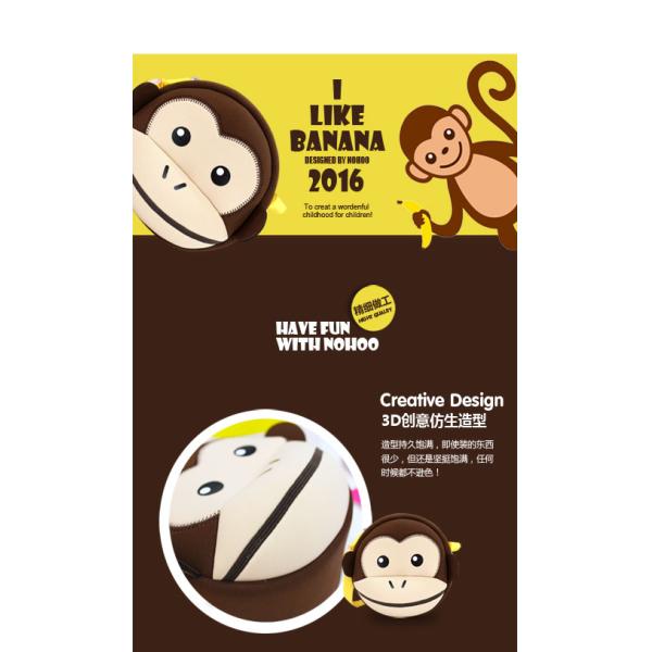 Monkey Style Toddler Crossbody Purse , Kids Side Bag Shockproof