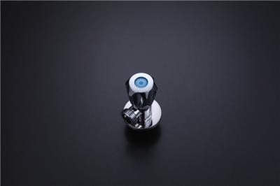Round Blue Wash Basin Angle Valve Pressure Switch Single Handle Easy Operation