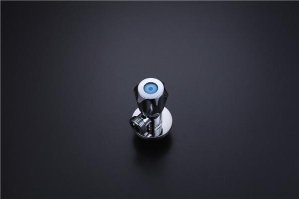 Round Blue Wash Basin Angle Valve Pressure Switch Single Handle Easy Operation