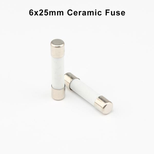 Protección contra el relámpago 2.5kA 5A a 50A 250VAC 75VDC RO57 6x25mm Fuso cerámico