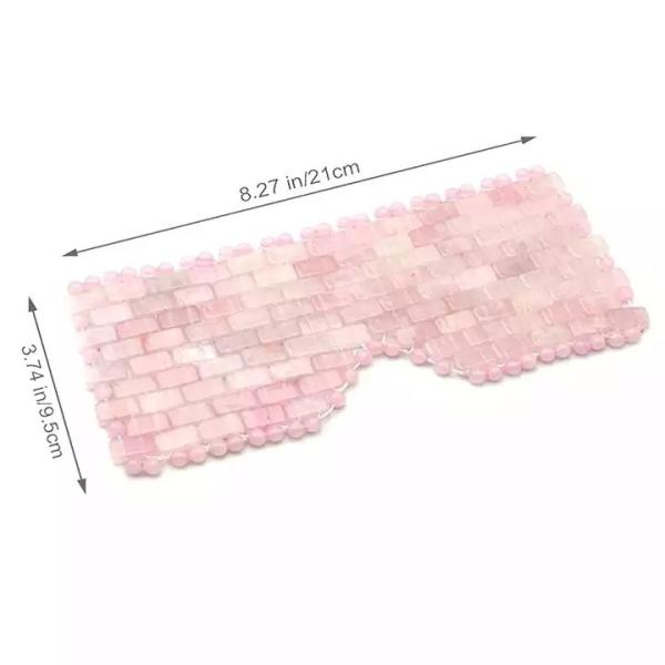 16*9cm Eco-friendly Natural Jade Facial Mask and Rose Quartz Face Eye Mask Beauty Essential Double Pack