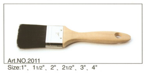 Wooden handle pure natural bristle Chinese bristle synthetic mix paint brush No.2011