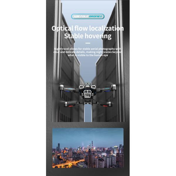 Профессиональный 4K HD ESC с двойной камерой Мини-Дрон H35 Бесбросовый оптический поток WIFI Квадрокоптер Удаленное управление препятствий