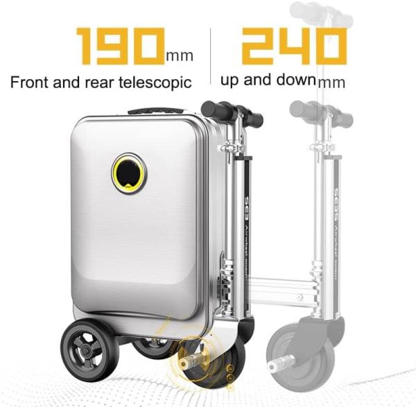 Smart Electric Spinner Trolley Maleta de viagem com TSA Lock 400mm x 200mm x 100mm