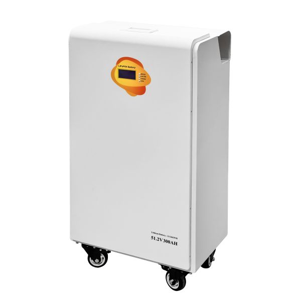 16KWH Movable Off grid Lithium Battery Pack LCD Display BMS RS485 RS232 CAN LiFePO4 IP21 Warranty 5 Years