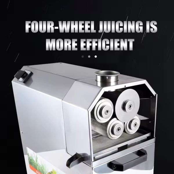 Custom Professional Commercial Electric Stainless Steel Sugarcane Juicer High-Power Pulp-Juice Separation Fresh-Squeezed Fruit Sales Low-Noise & Corrosion-Resistant Design Essential for Fruit Shop