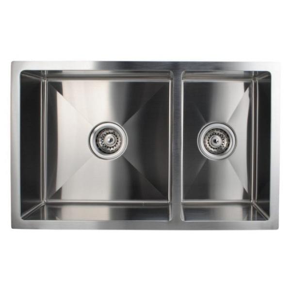 O raio pequeno Handcraft dissipador da partilha de 304 cozinhas o baixo com bacia dobro 30/70