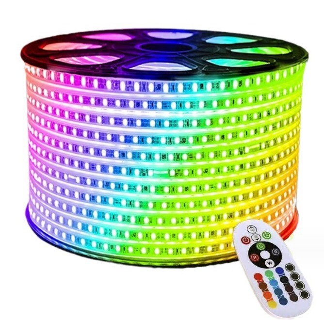 Manual Button Switch Mode 100M Room Festival Waterproof Led Strip Lights