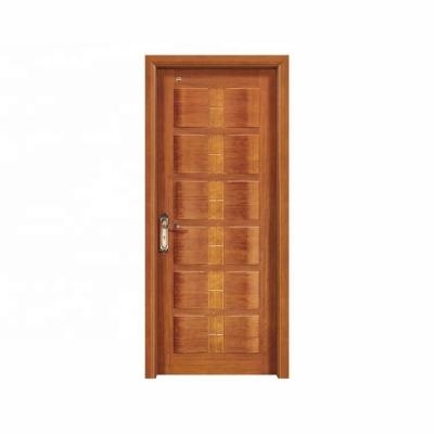 Carving Solid Engineered Fireproof Wood Doors 50mm Thick Eco Friendly