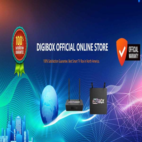 Voice Control Digibox D3 Plus 4K Online Tv Streaming Services